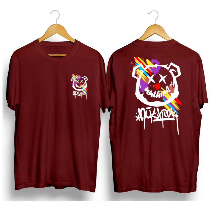 Baju Distro Bear Nuthink Pria T-shirt Lengan Pendek