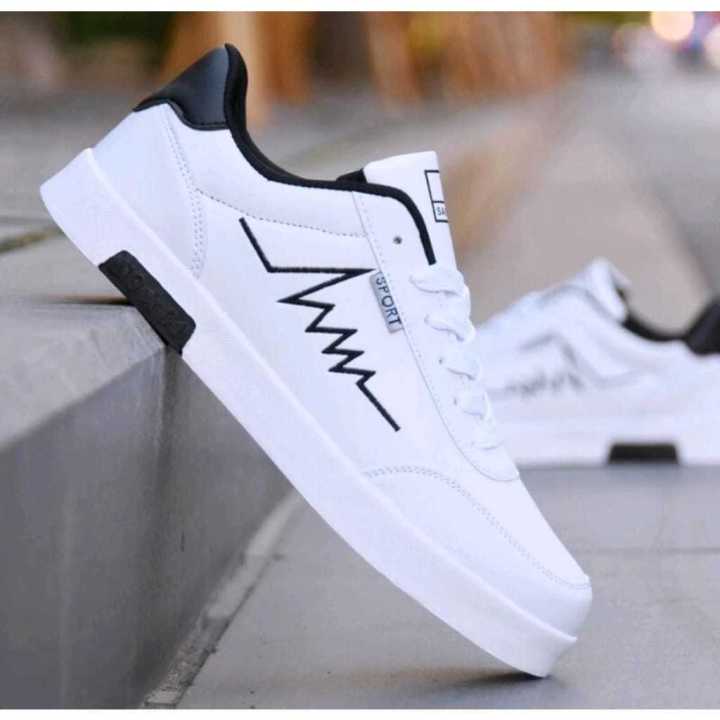 Sneakers Senji Casual Putih Model Terbaru Sepatu Pria