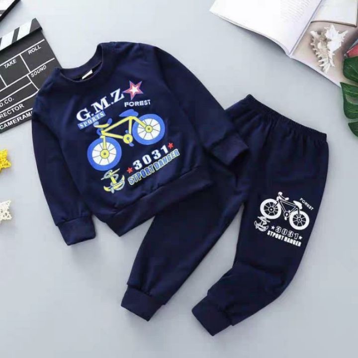 Pakaian Anak Sweater Baby Terry & Celanan Panjang Laki-Laki 1-6 Tahun