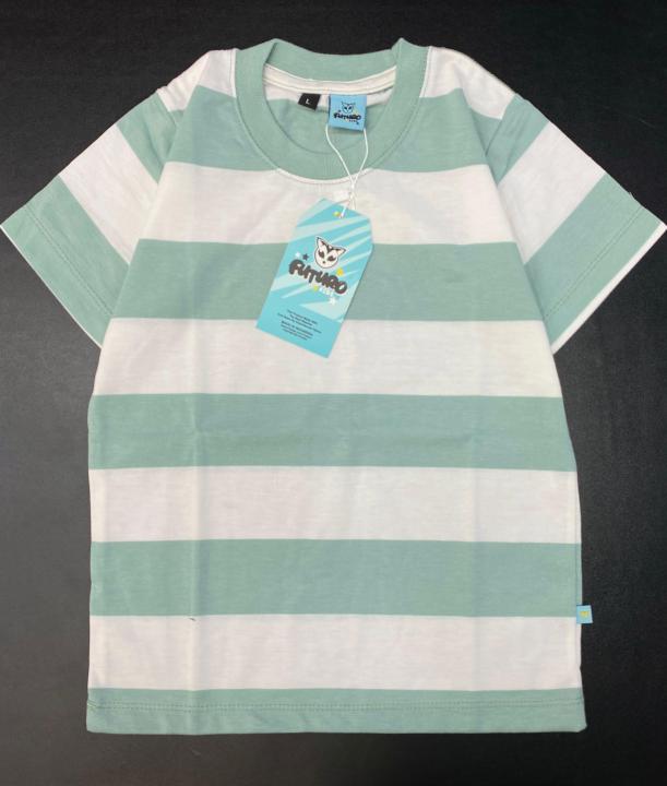 Pakaian Baju Anak Laki Laki Motif Kaos Oblong Strip Warna Usi 1 - 8 Tahun