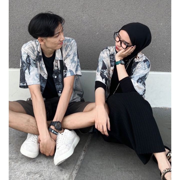Pakaian Kemeja Couple Pria & Wanita